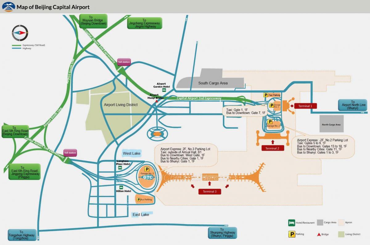 Pekin airport terminal hartë
