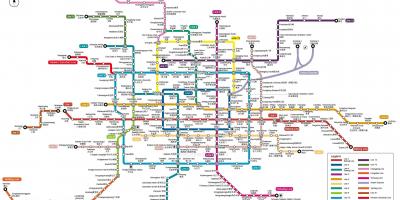 Harta e Pekinit stacionin e metrosë