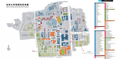 Universitetin e pekinit kampus hartë