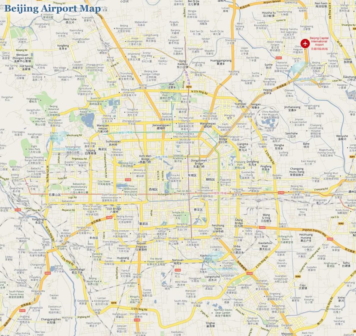 Pekin kapitale aeroporti hartë