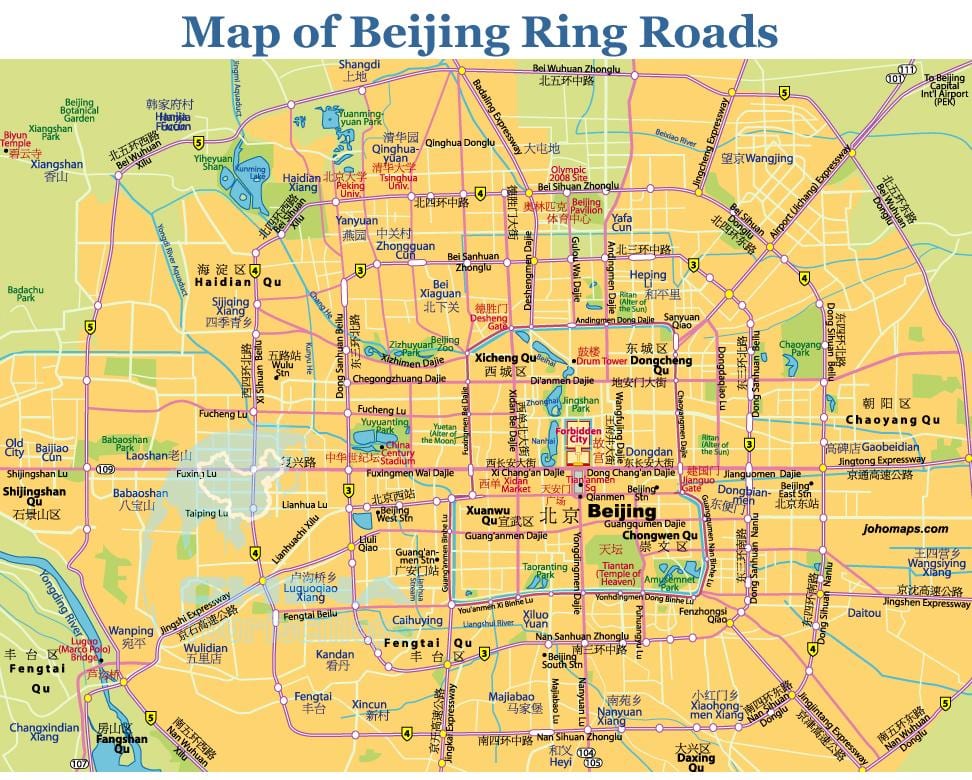 Pekin ring road map