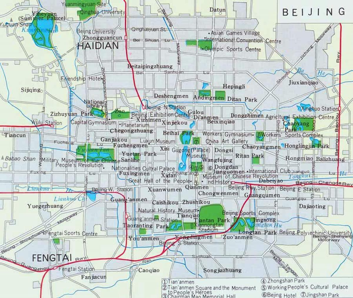 harta e qytetit të Pekinit