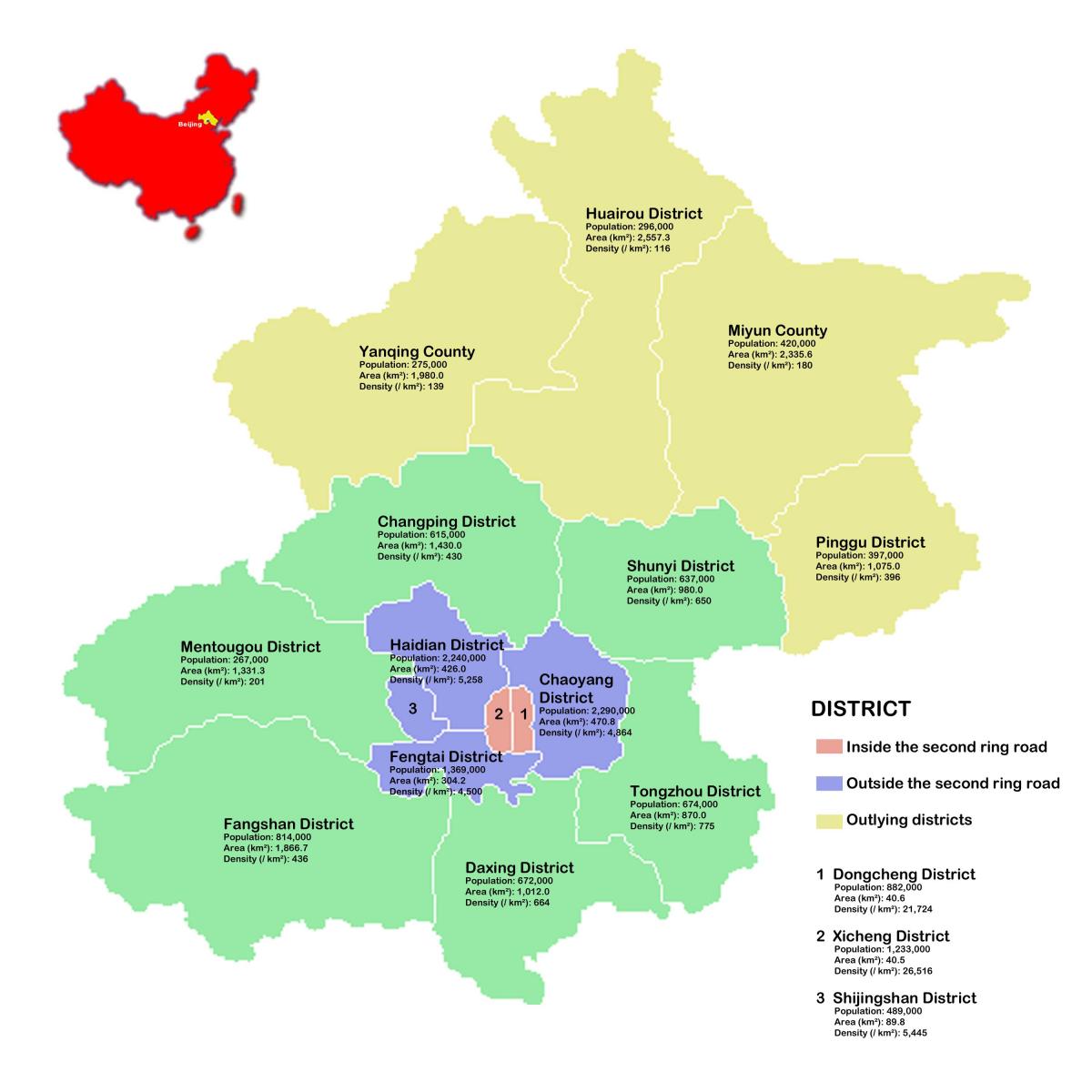 Pekin lagje hartë