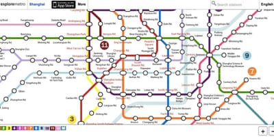 Eksploroni Pekin metro hartë